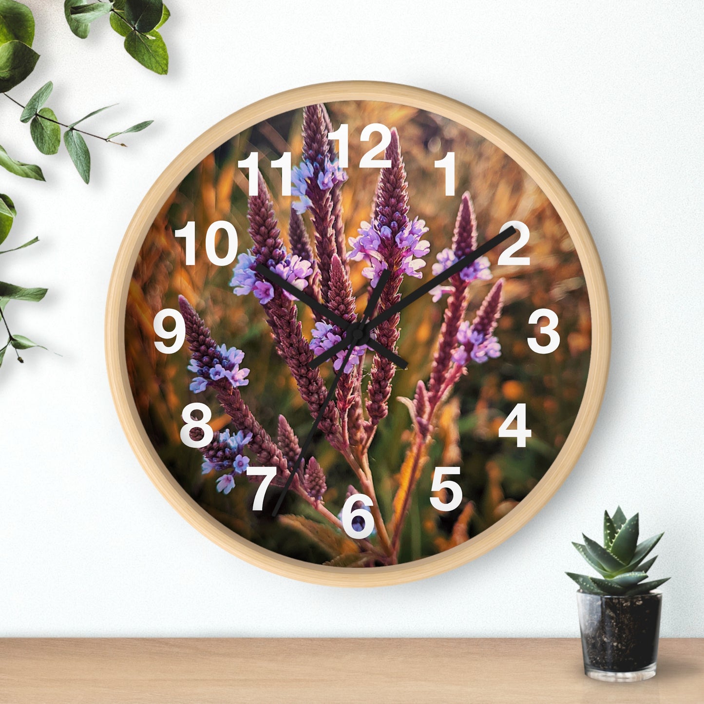 Purple Fields Clock (SP Photography Collection)