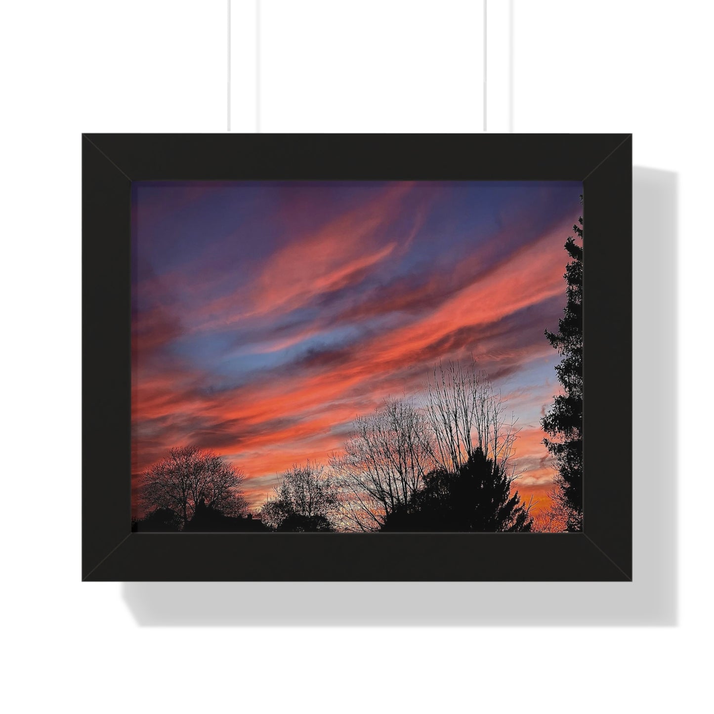 Pink Sky Framed Horizontal Poster (B & J Collections)