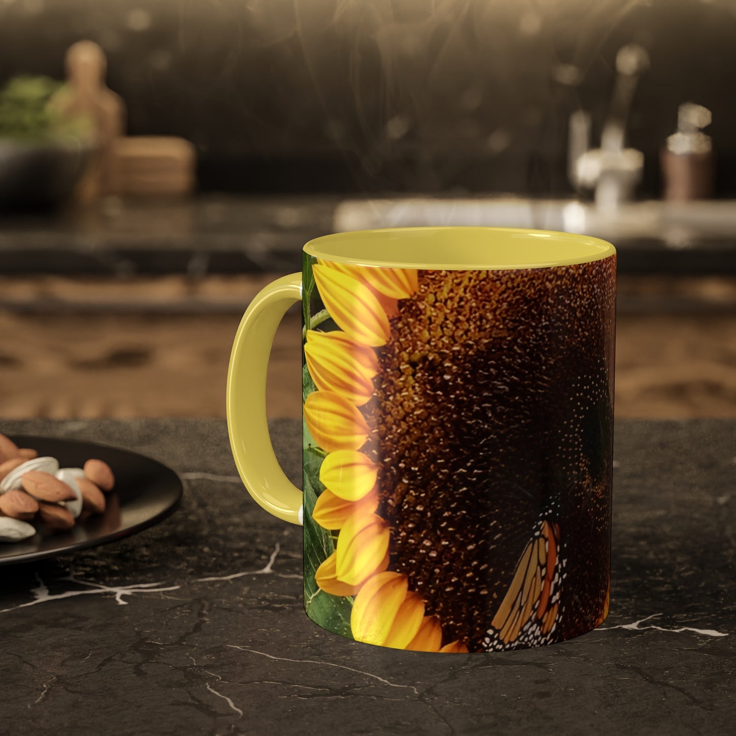 Bright Sunflower Mug, 11oz (Enchanted Exposures By Tammy Lyne) YELLOW