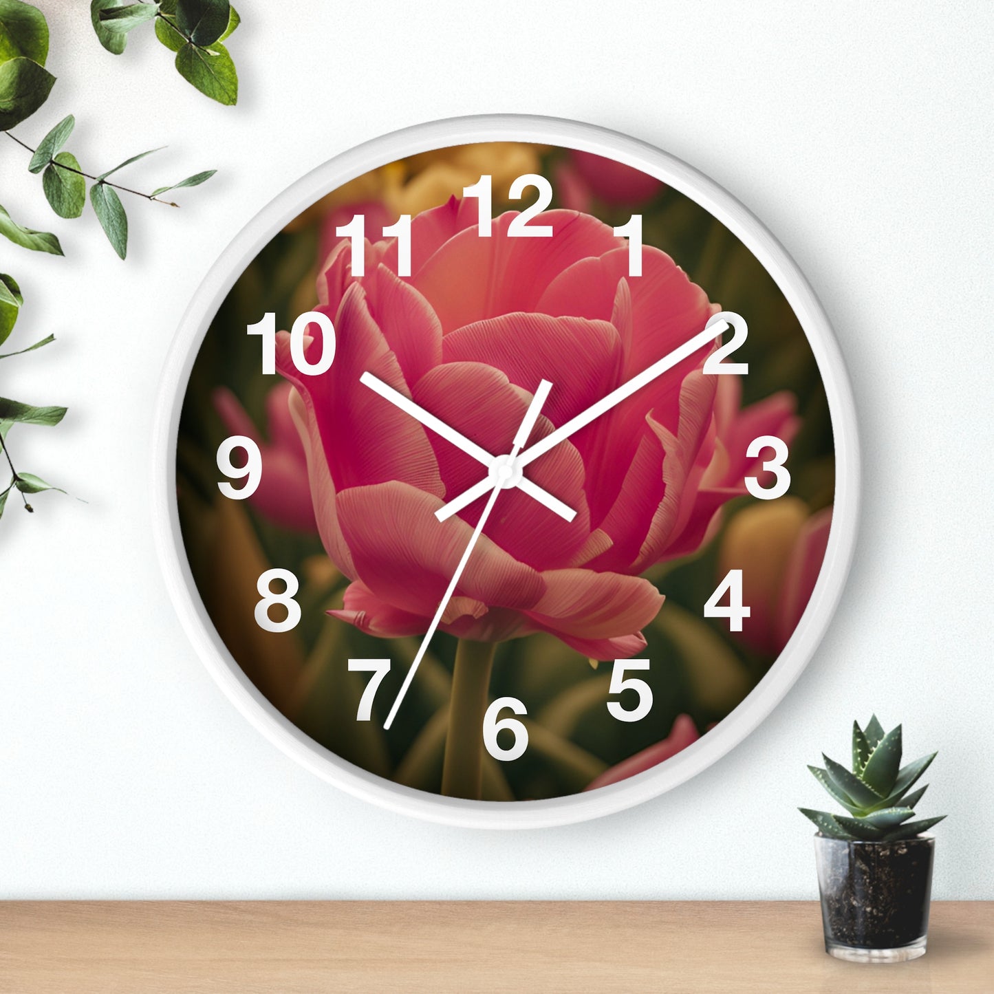 Pink Buttercup Clock (SP Photography Collection)