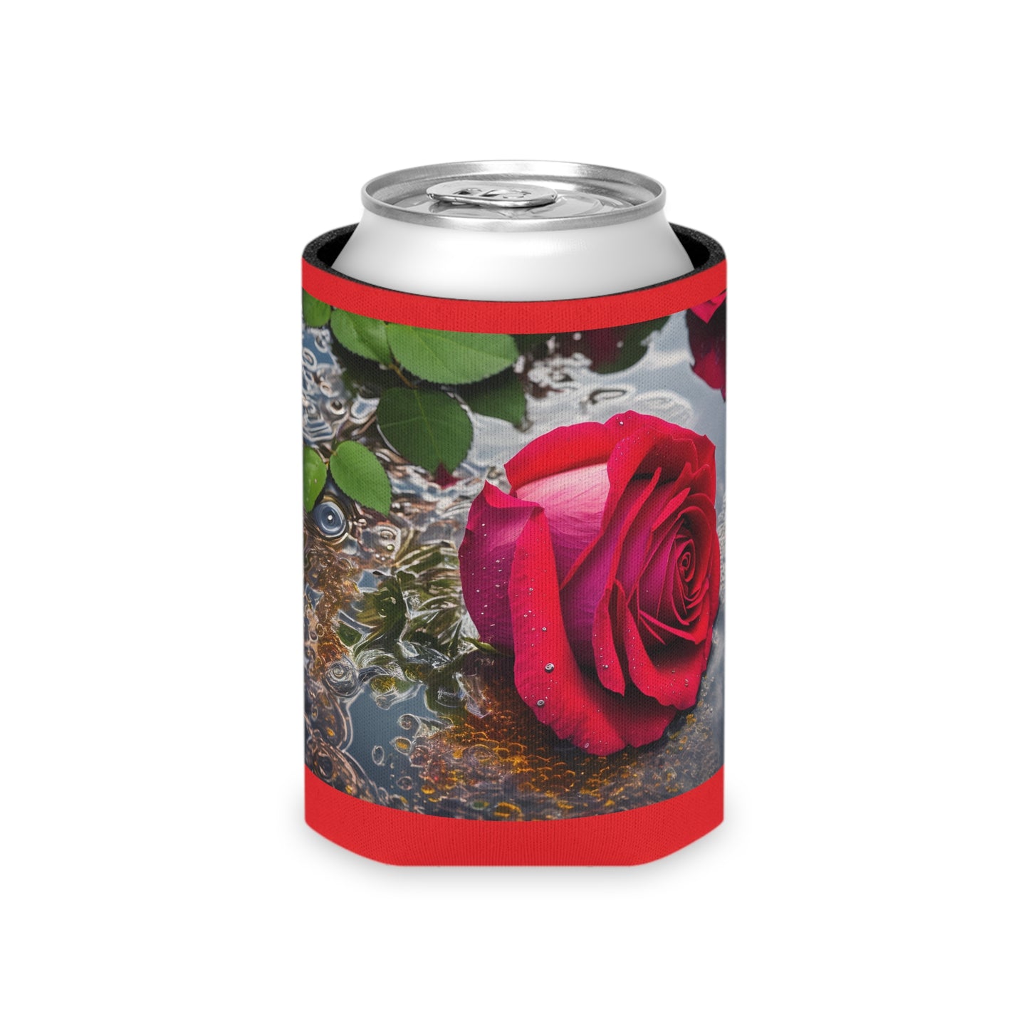 Red Rose Regular Can Cooler Sleeve (SP Photography Collection) RED