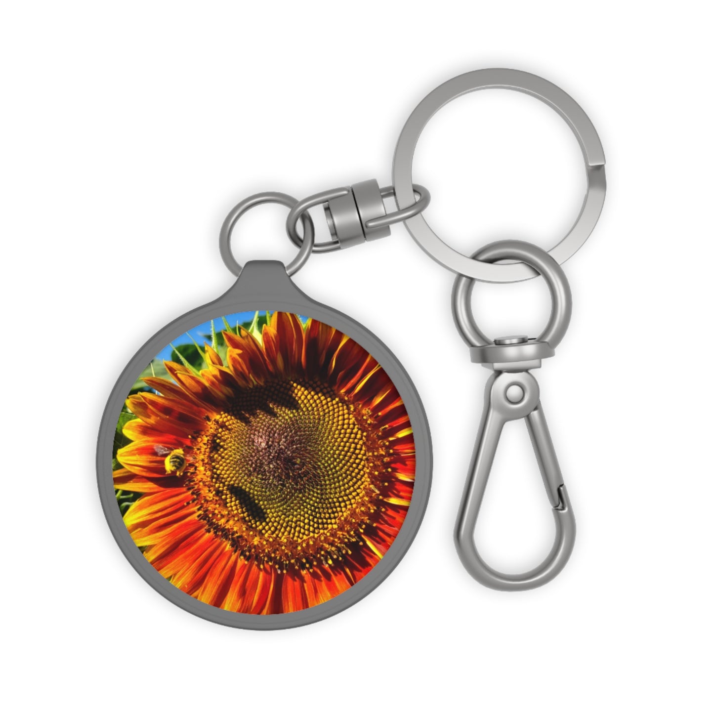 Bumble Bee Sunflower Key ring (Enchanted Exposures By Tammy Lyne)