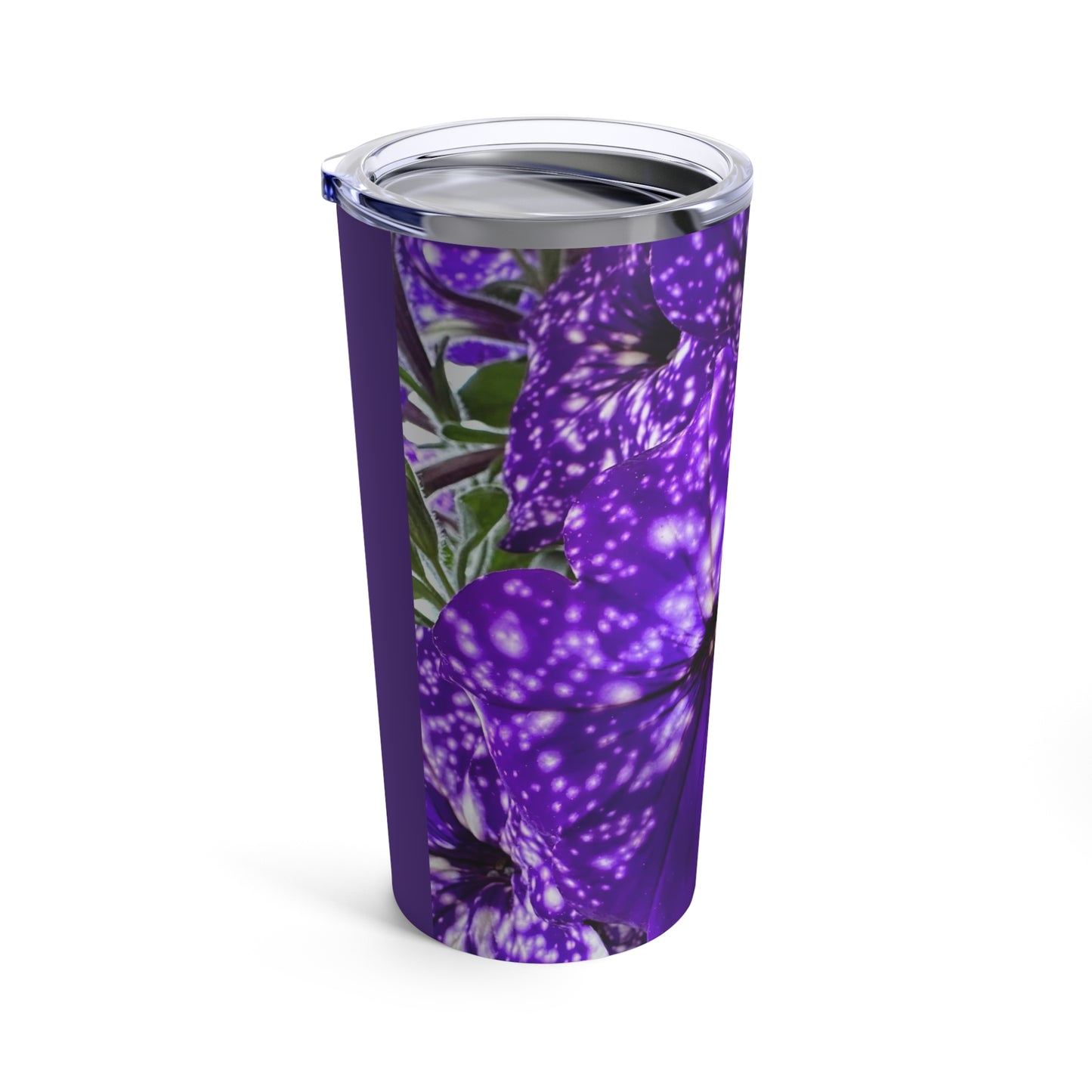 Purple Flower Tumbler 20oz (Custom Creations By Catelyn)