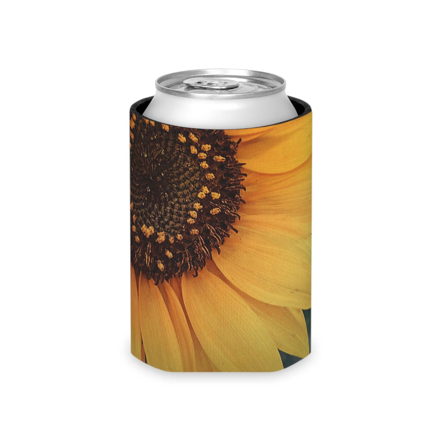 Sun Ray Sunflower Can Cooler Sleeve (SP Photography Collection) BROWN