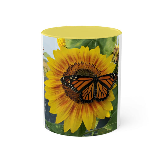 Happy Sunflower Mug, 11oz (Enchanted Exposures By Tammy Lyne Collection) YELLOW