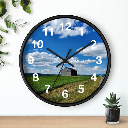 Lonely Barn Wall Clock (Enchanted Exposures By Tammy Lyne)