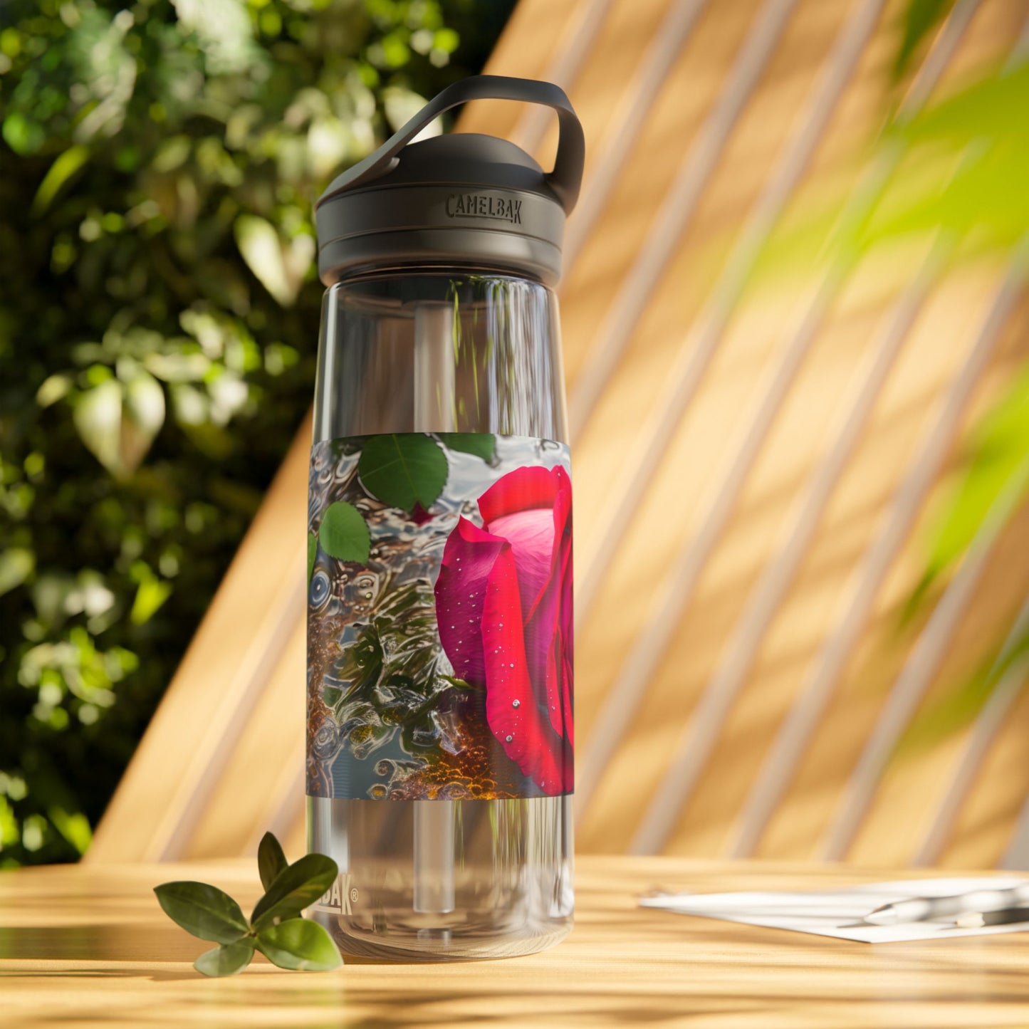 Red Rose CamelBak Eddy®  Water Bottle, 25oz (SP Photography Collection)