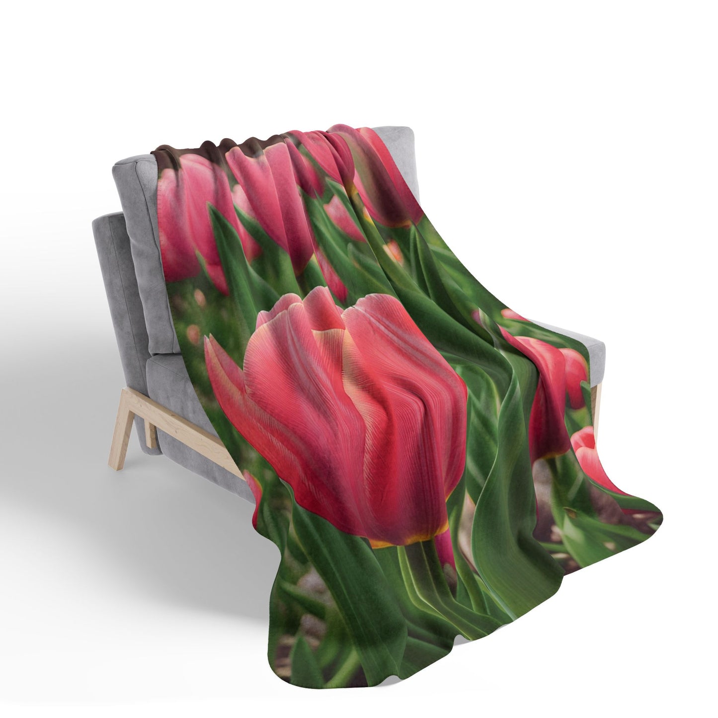 Tulips Fleece Sherpa Blanket (SP Photography Collection)