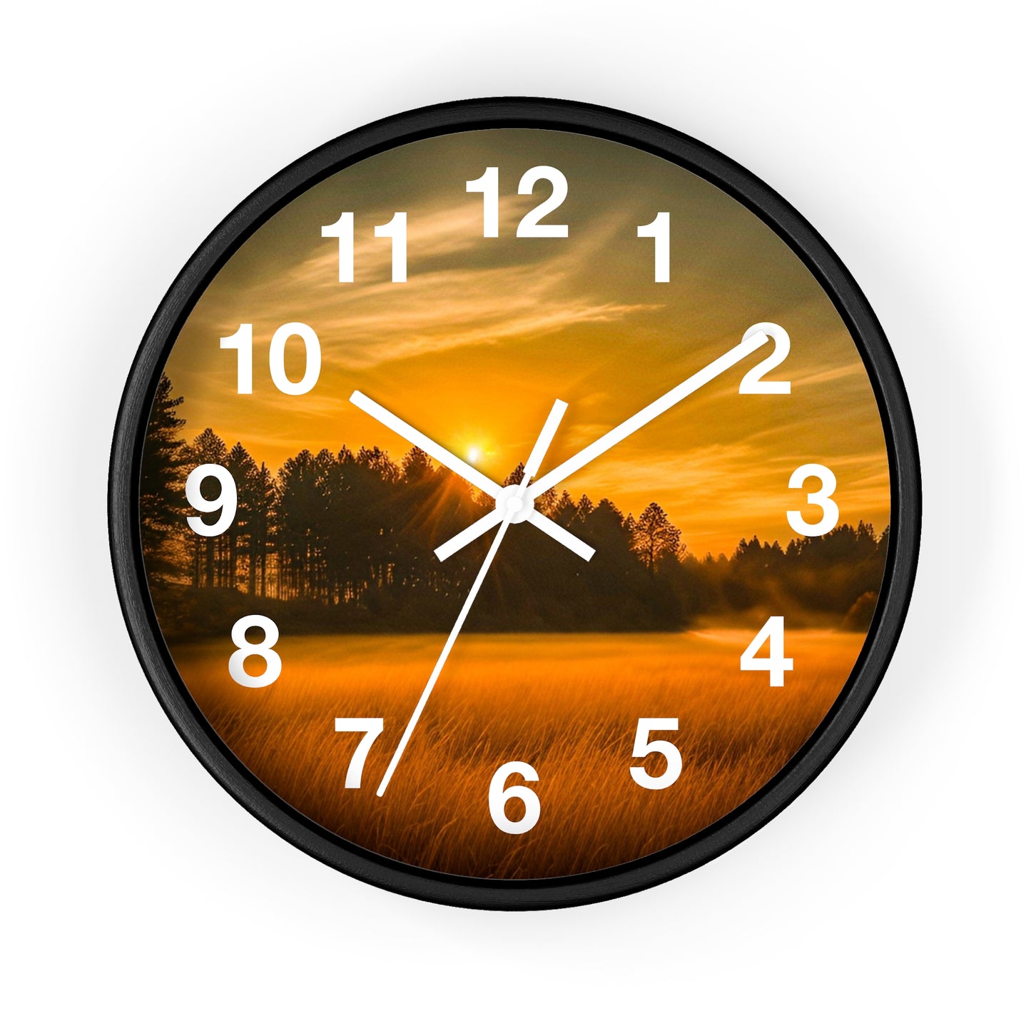 Field Sunset Clock (SP Photography Collection)