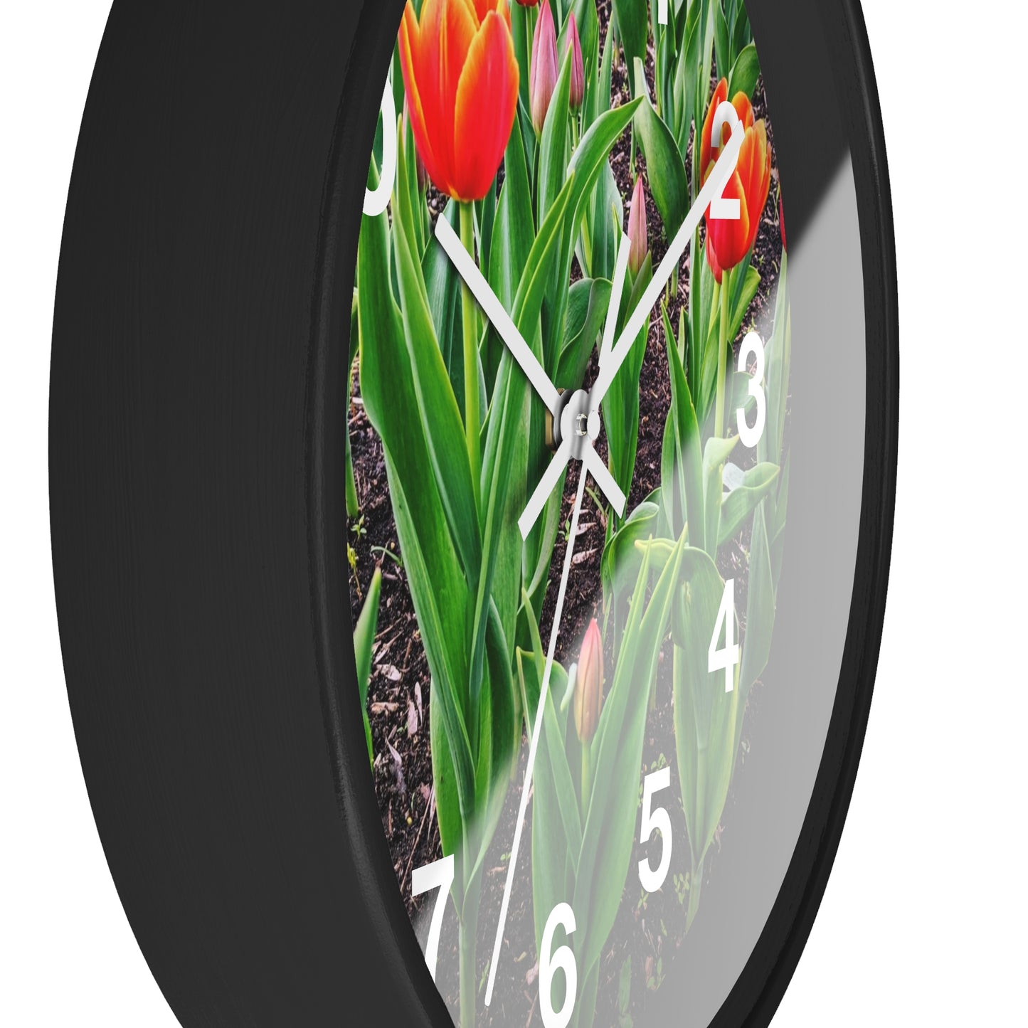 Red Tulips Wall Clock (SP Photography Collection)