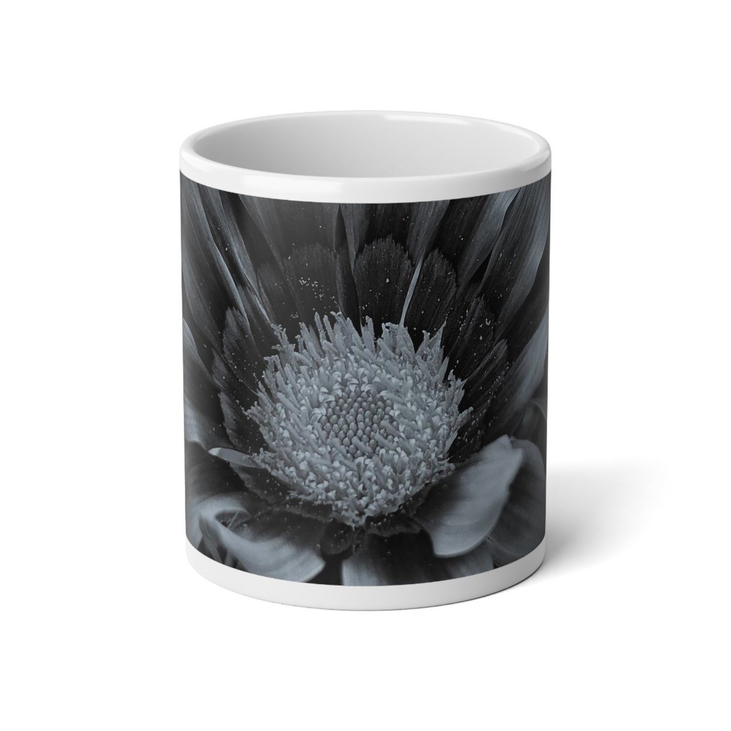 Midnight Bloom Jumbo Mug, 20oz (SP Photography Collection) WHITE