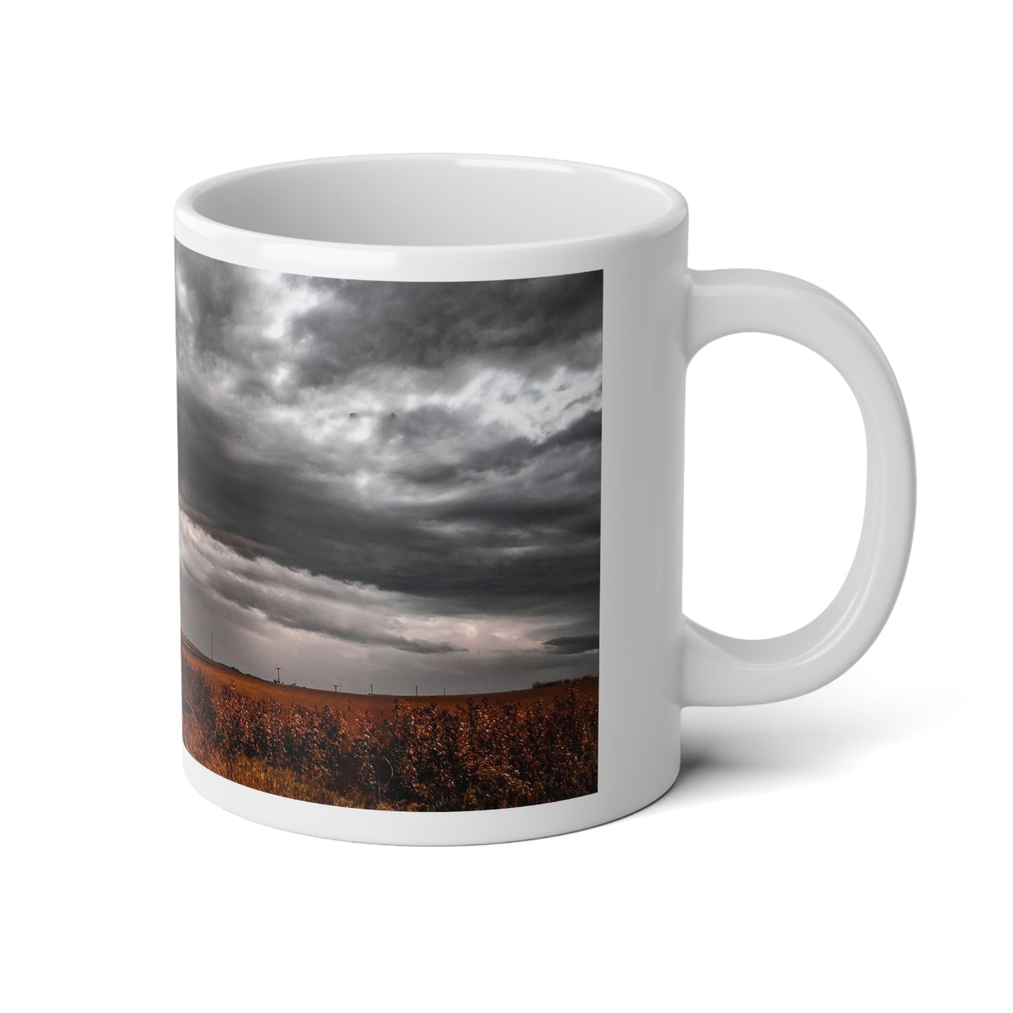 Field Barn Jumbo Mug, 20oz (SP Photography Collection) WHITE