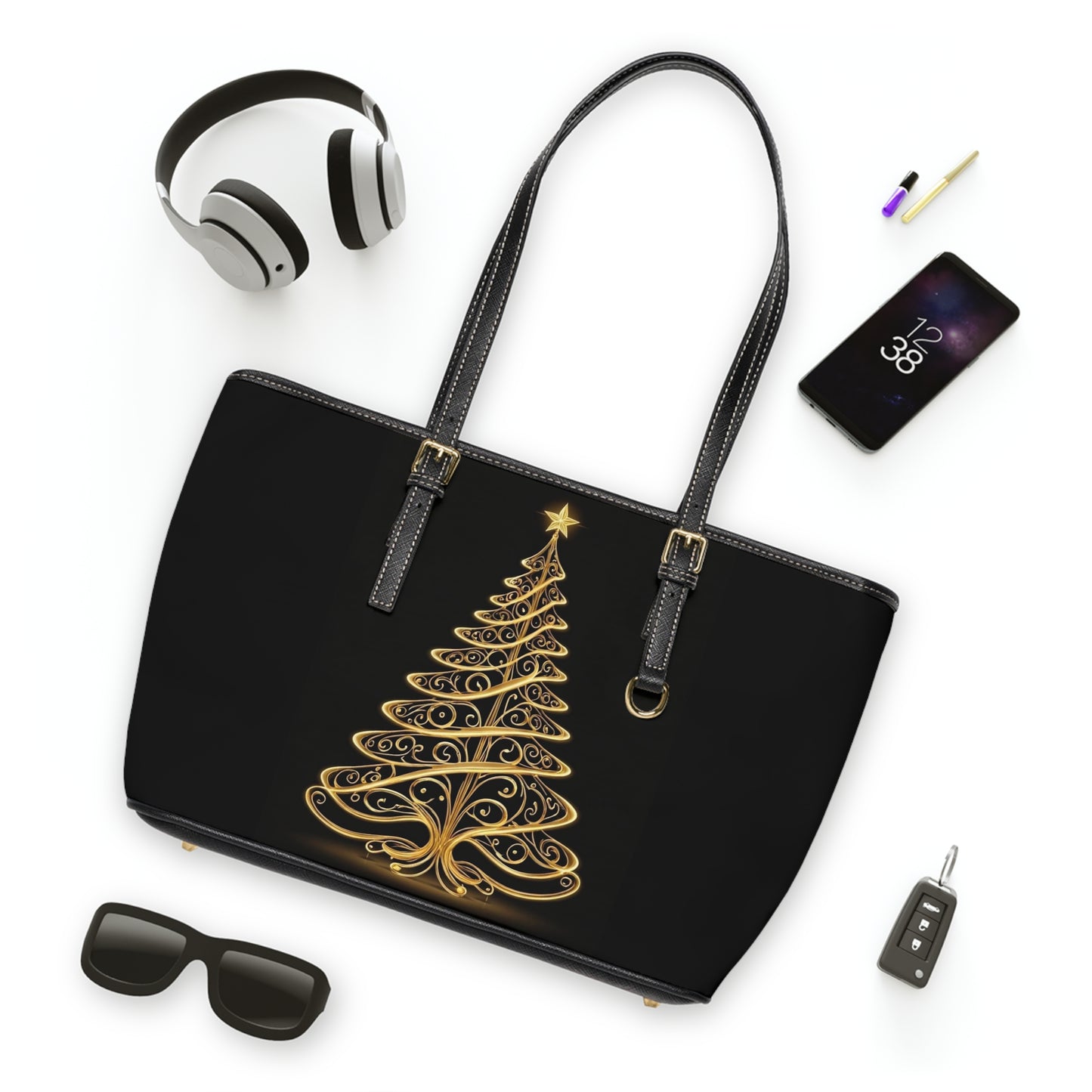 Golden Tree Leather Shoulder Bag (ai B & J Collections)