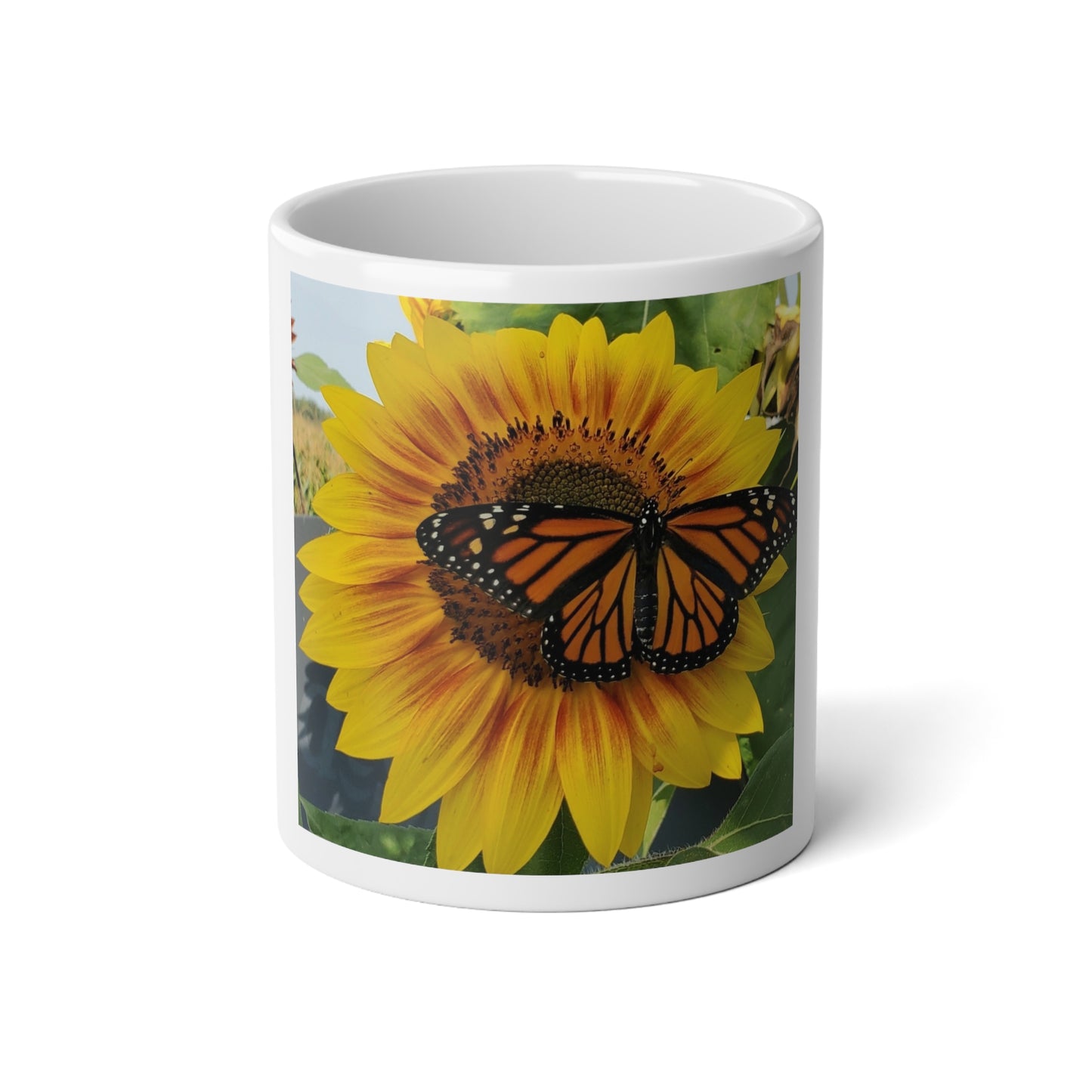 Happy Sunflower Jumbo Mug, 20oz (Enchanted Exposures By Tammy Lyne)