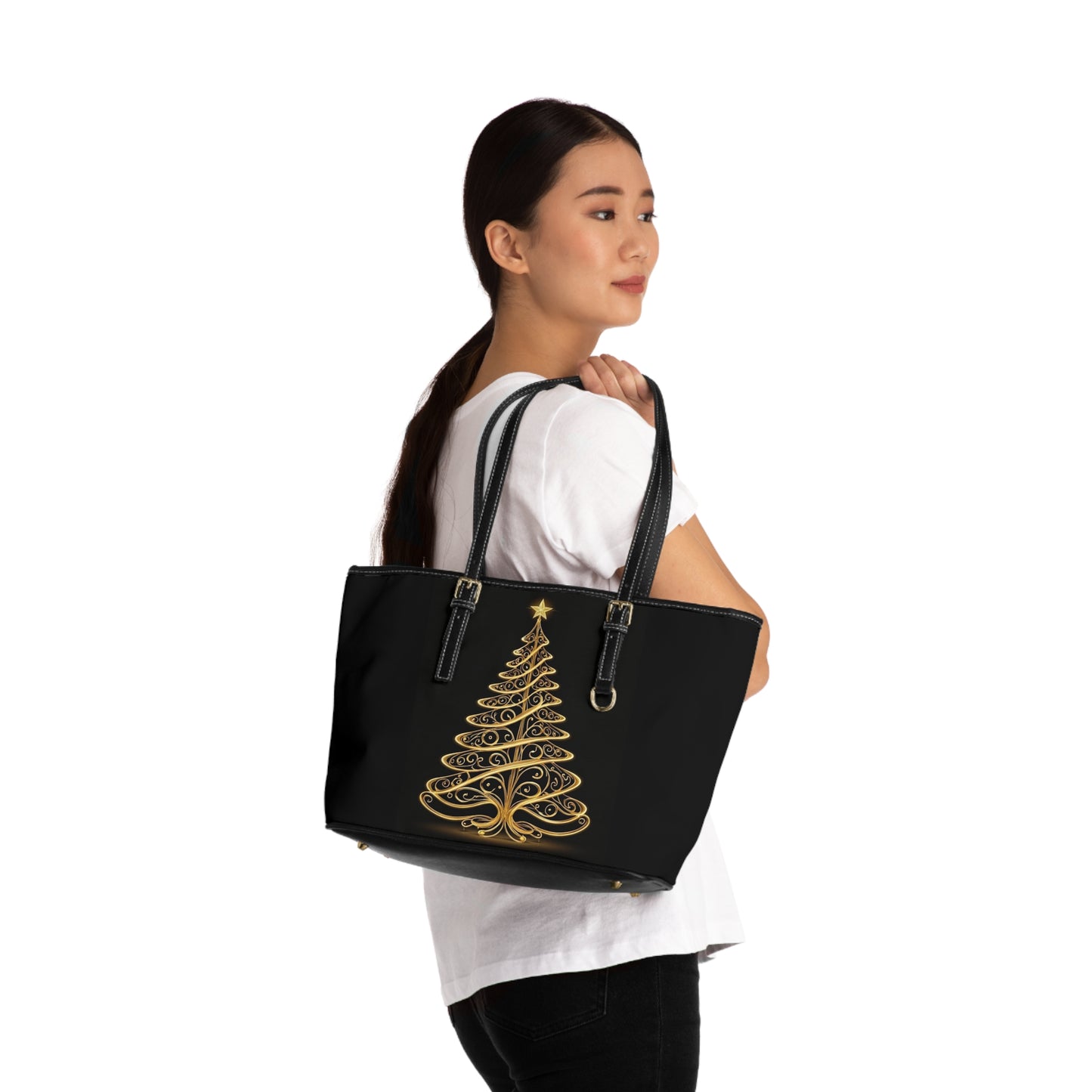 Golden Tree Leather Shoulder Bag (ai B & J Collections)