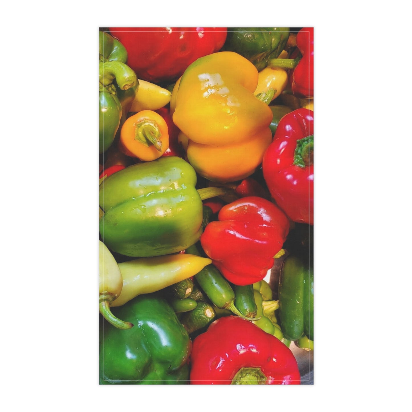 Peppers Kitchen Towel (Enchanted Exposures By Tammy Lyne)