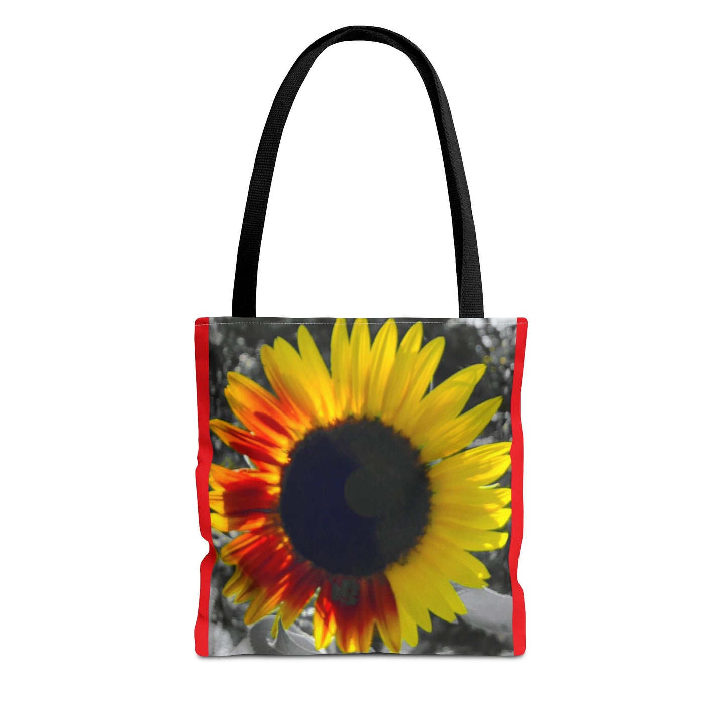 Mixed Sunflower Butterfly Tote Bag (Enchanted Exposures By Tammy Lyne) RED