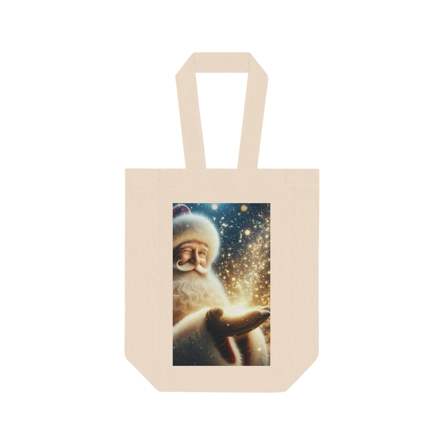 Santa Magic Double Wine Tote Bag (ai B & J Collections)