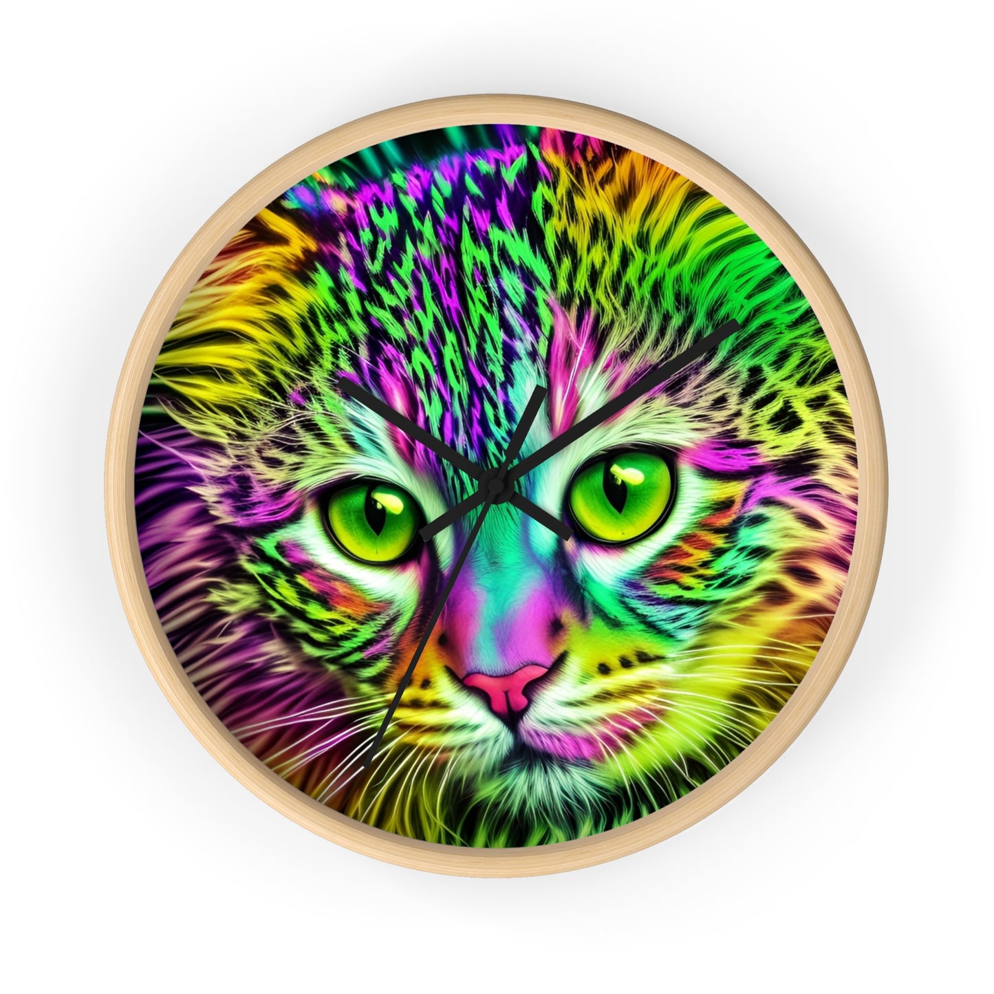 Colorful Kitty Clock (SP Photography Collection)