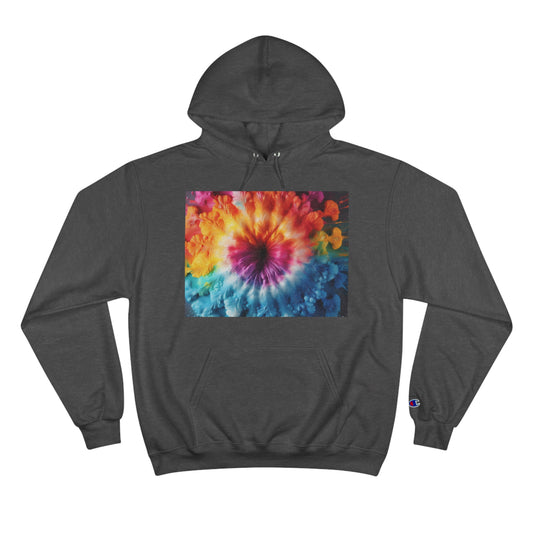 Tye Dye Cloud Champion Hoodie (ai B & J Collections) Gray