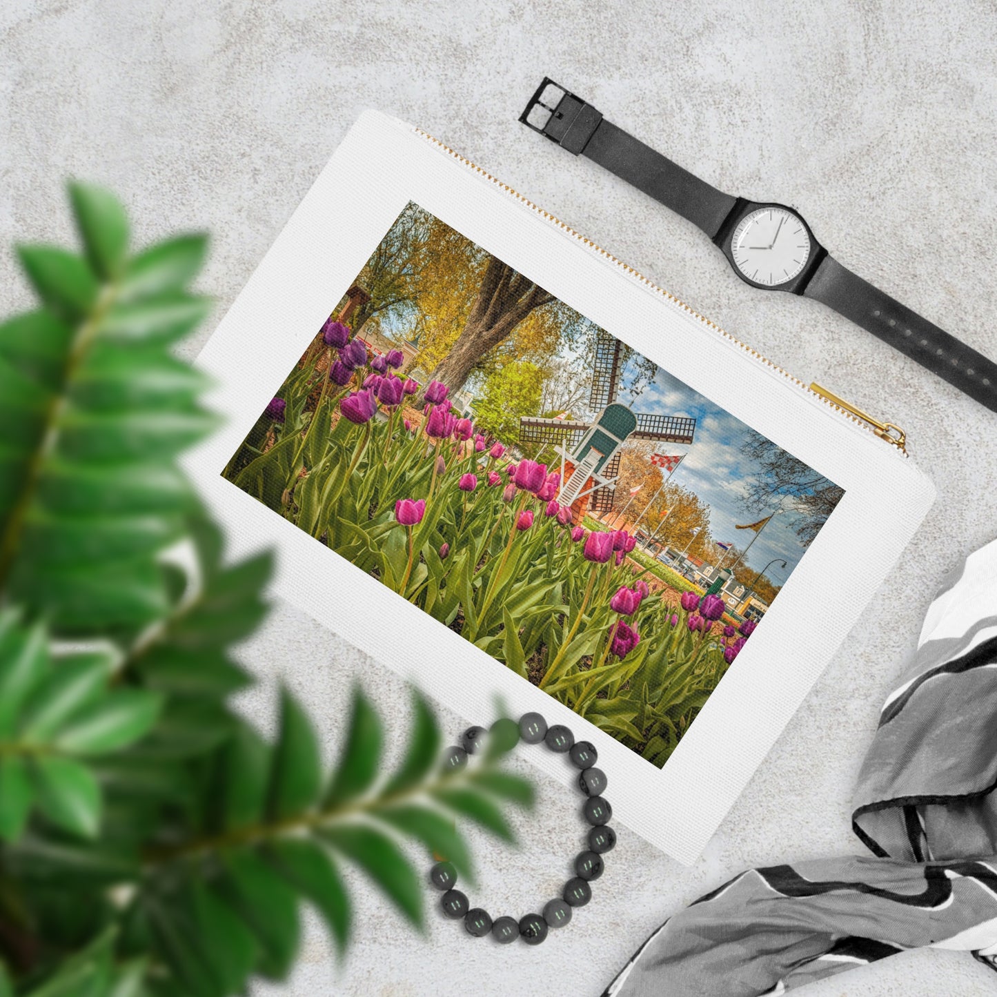 Windmill Tulip Cosmetic Bag (SP Photography Collection)