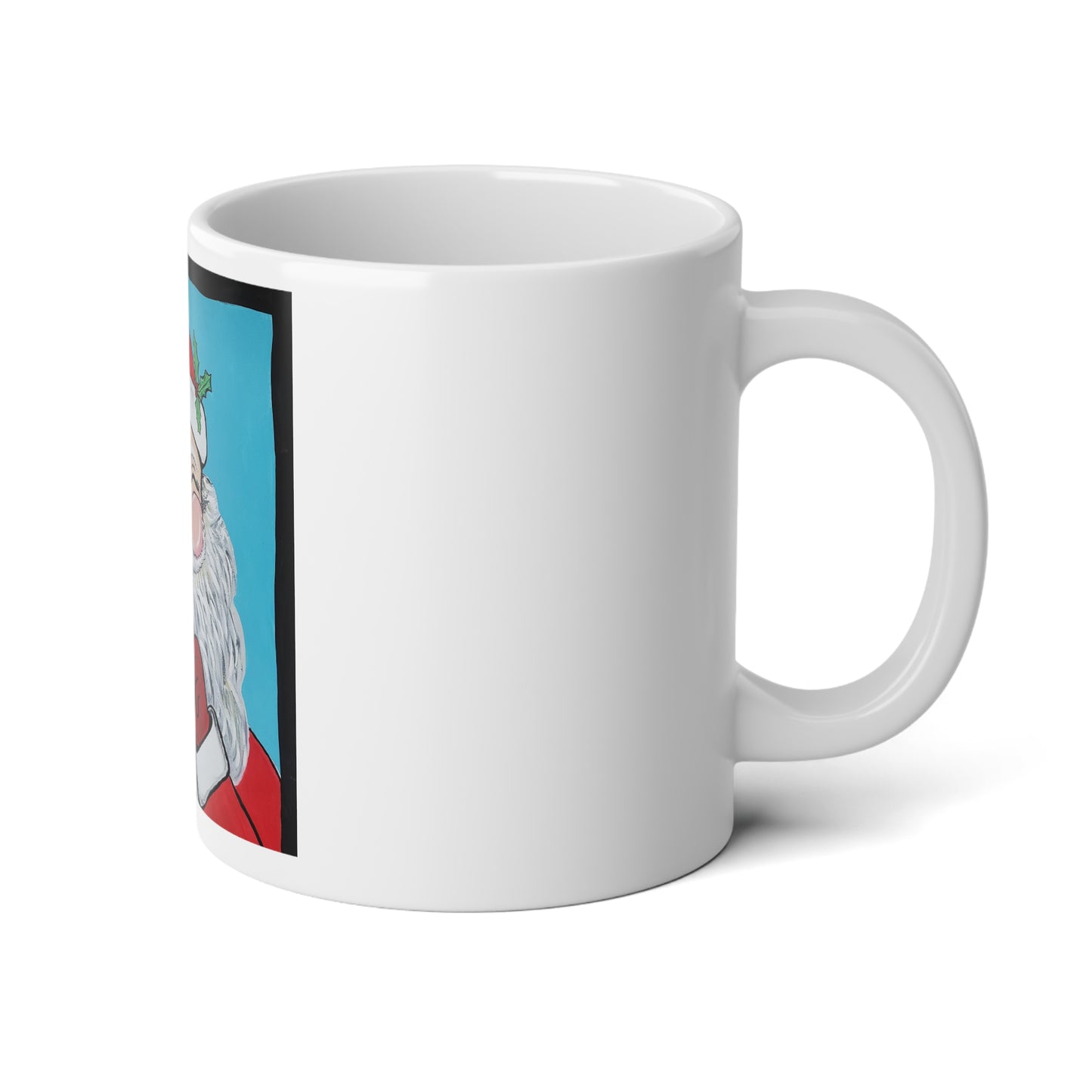 Secret Santa JUMBO Mug, 20oz (Specialties Collection) WHITE