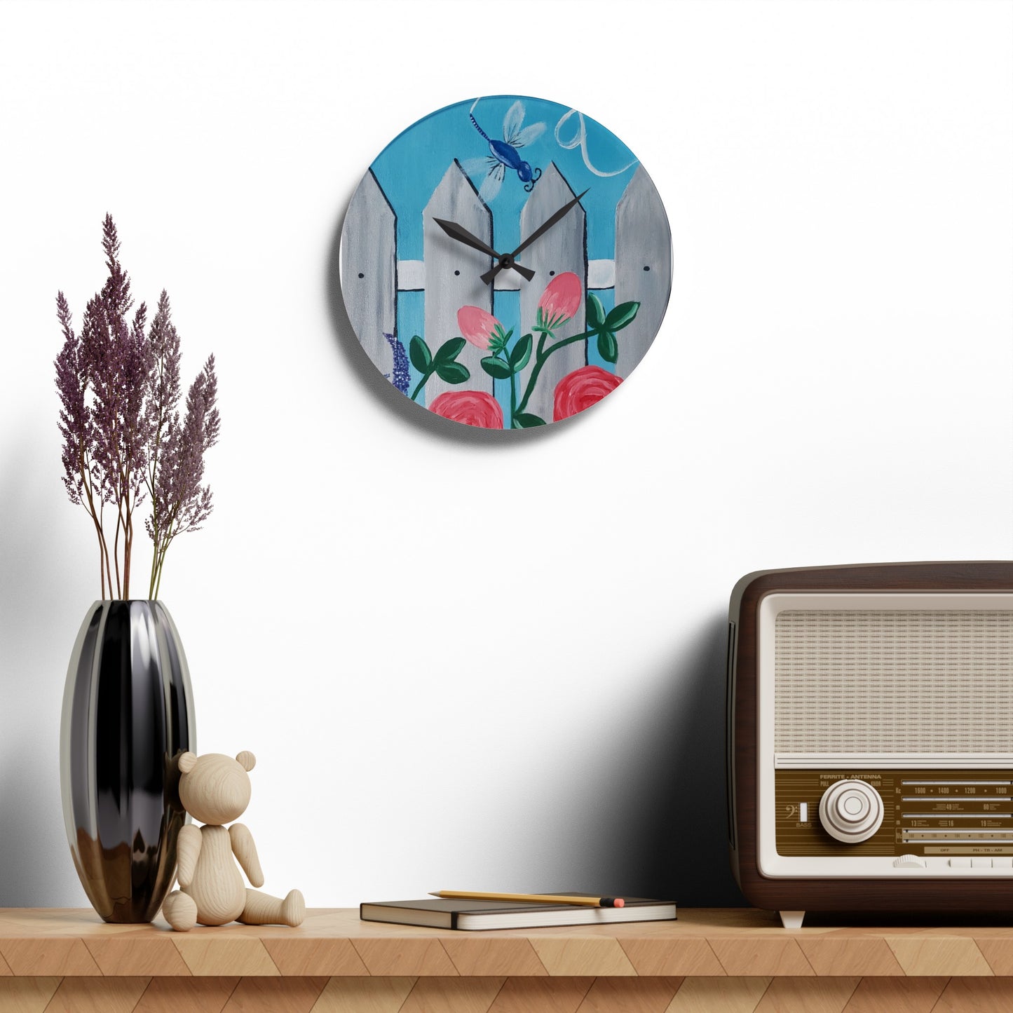 Spring is in the air Acrylic Wall Clock (Brookson Collection)