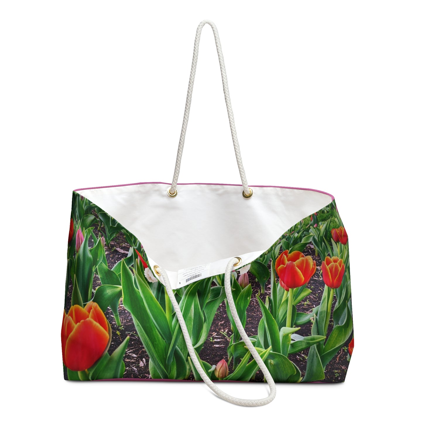 Red Tulips Weekender Bag (SP Photography Collection) LIGHT PINK