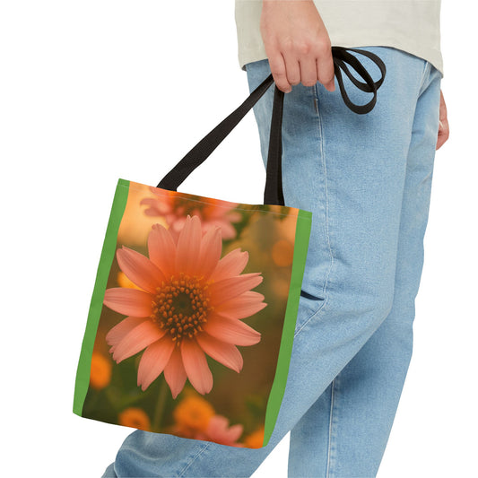 Pink Sunflower Tote Bag (SP Photography Collection) LIGHT GREEN