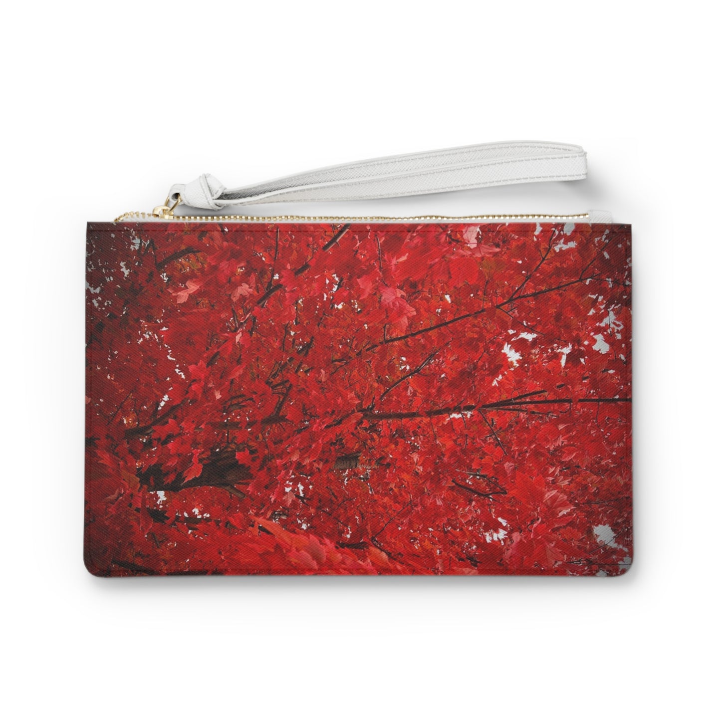 Fire Tree Large Clutch Bag (Custom Creations By Catelyn) RED