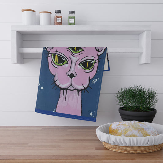 Madame Feline Kitchen Towel (Peculiar Paintings Collection)