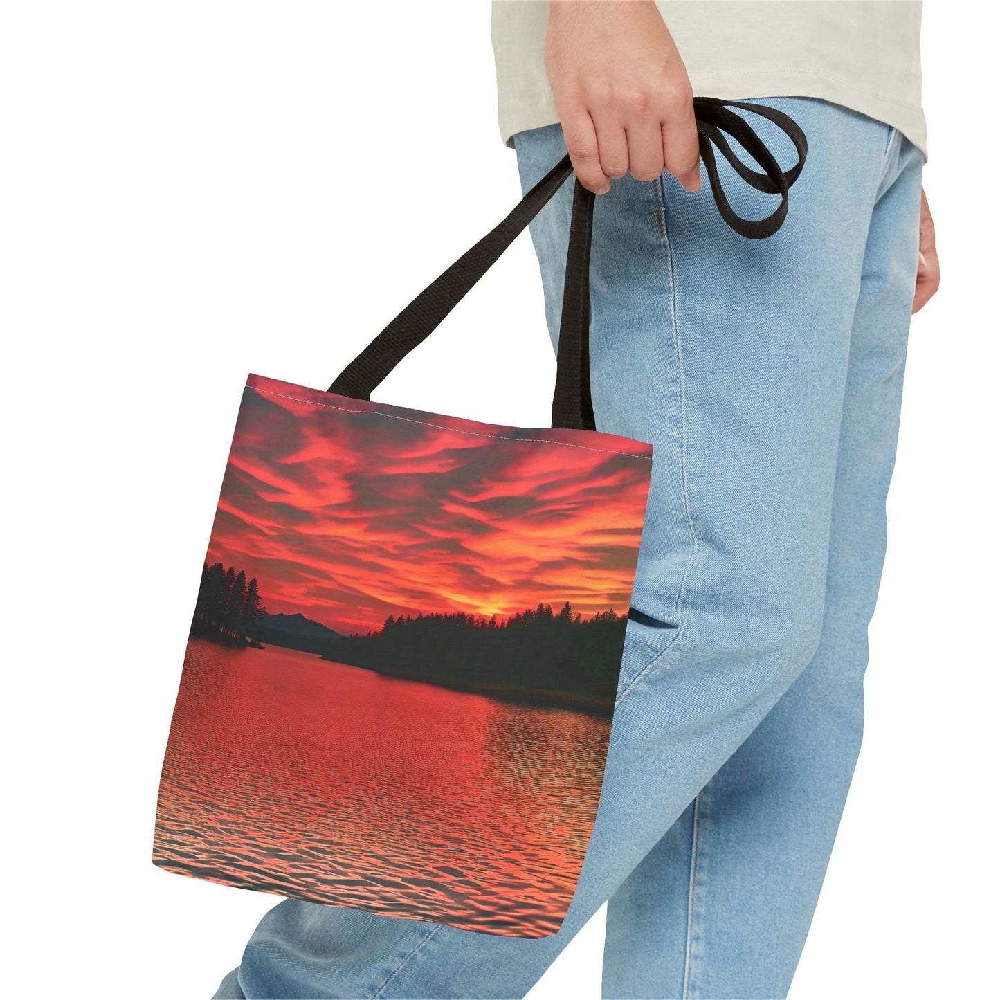 Red Sunset Tote Bag (SP Photography Collection) ORANGE