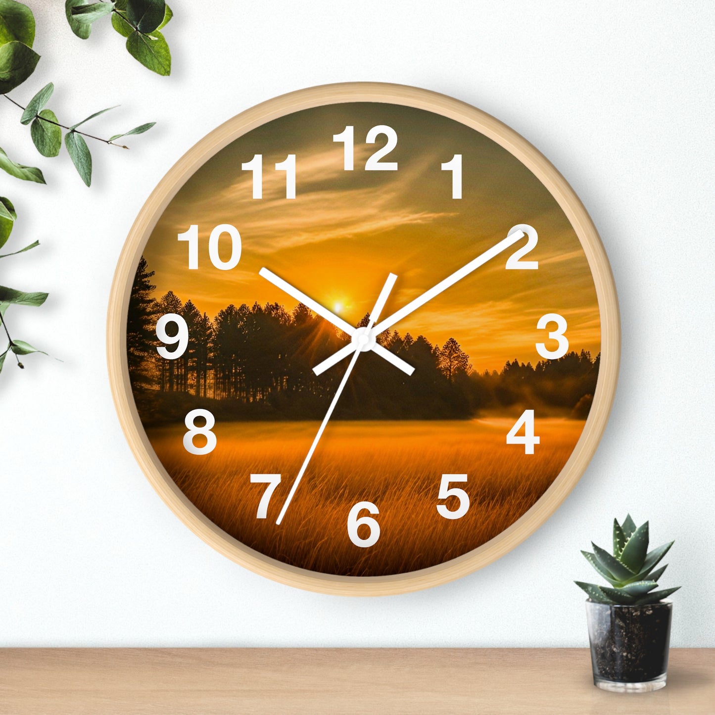 Field Sunset Clock (SP Photography Collection)