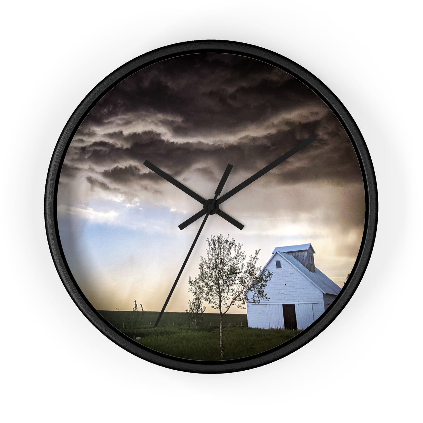 Cloudy Barn Wall Clock (SP Photography Collection)