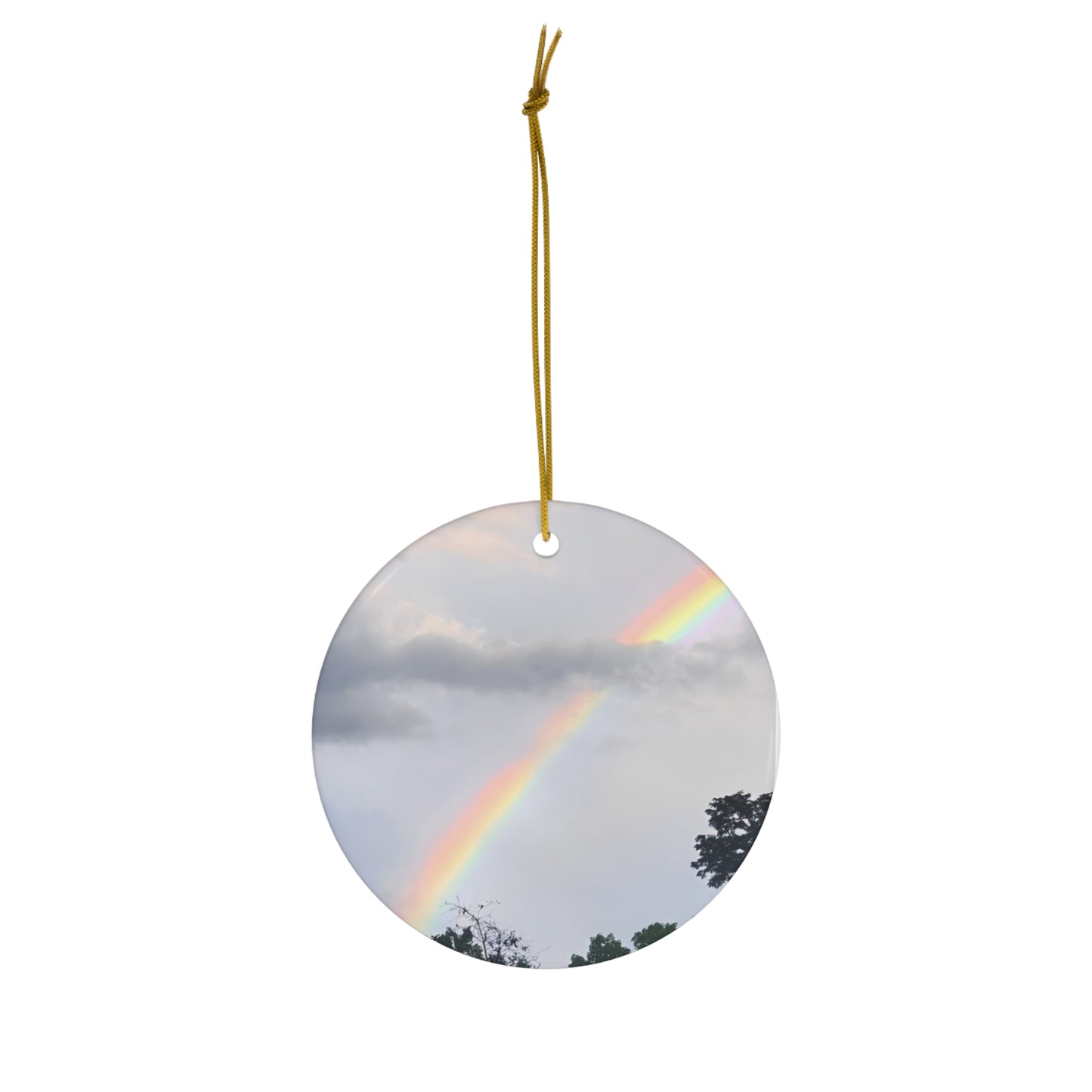 Rainbow Ceramic Ornament (Enchanted Exposures By Tammy Lyne)