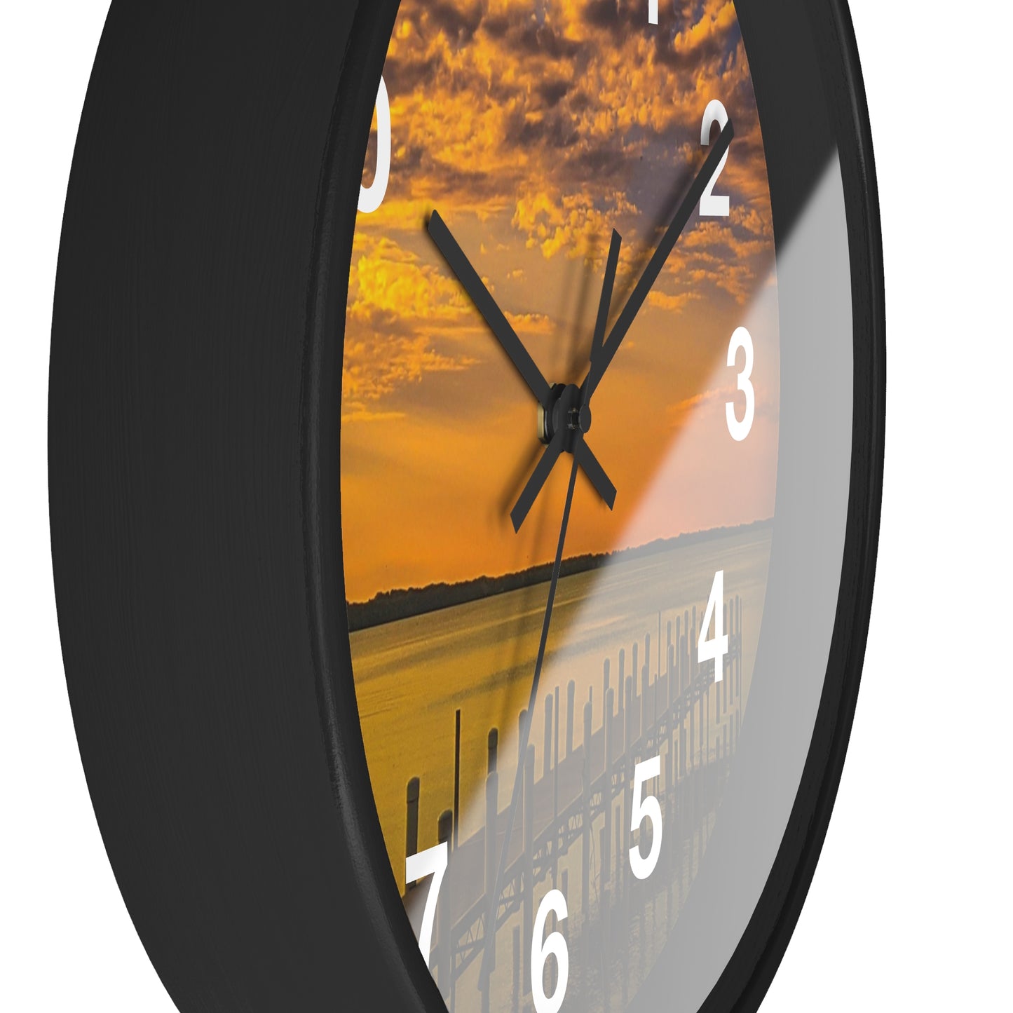 On the dock Wall Clock (SP Photography Collection)