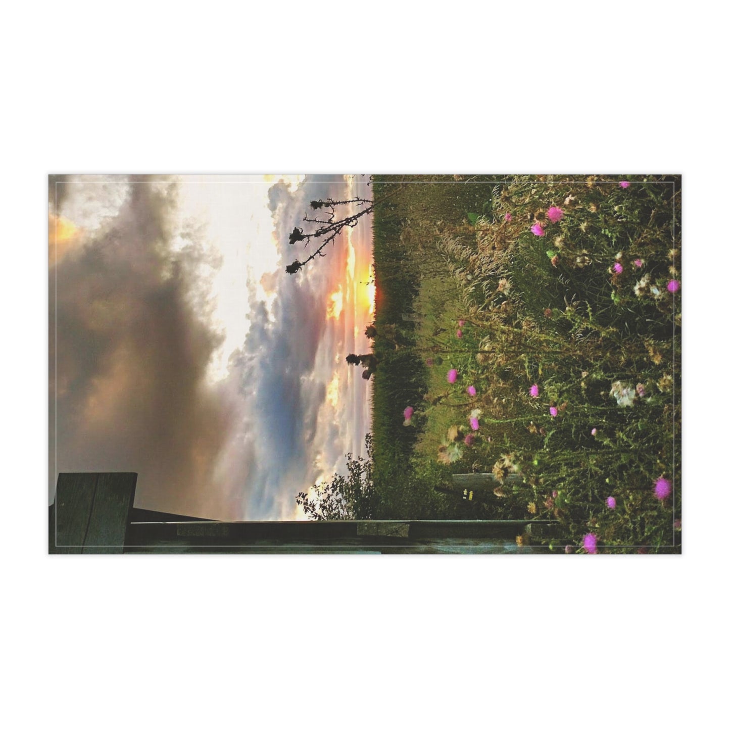 Cloudy Field Kitchen Towel (SP Photography Collection)