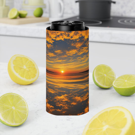 Orange Skies Can Slim Cooler Sleeve (SP Photography Collection) NAVY