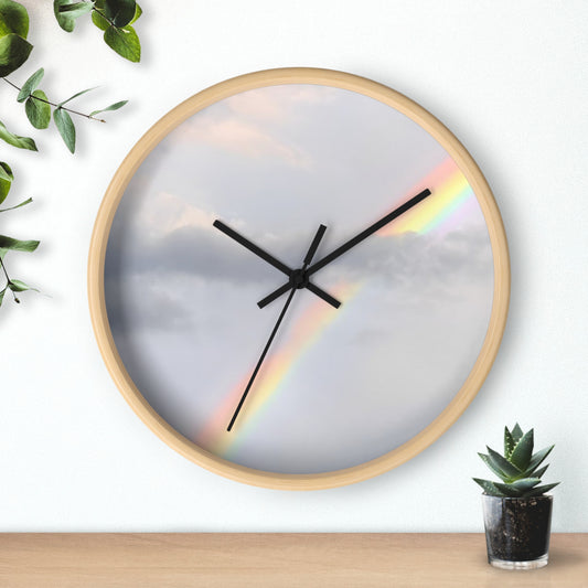 Rainbow Wall Clock (Enchanted Exposures By Tammy Lyne)