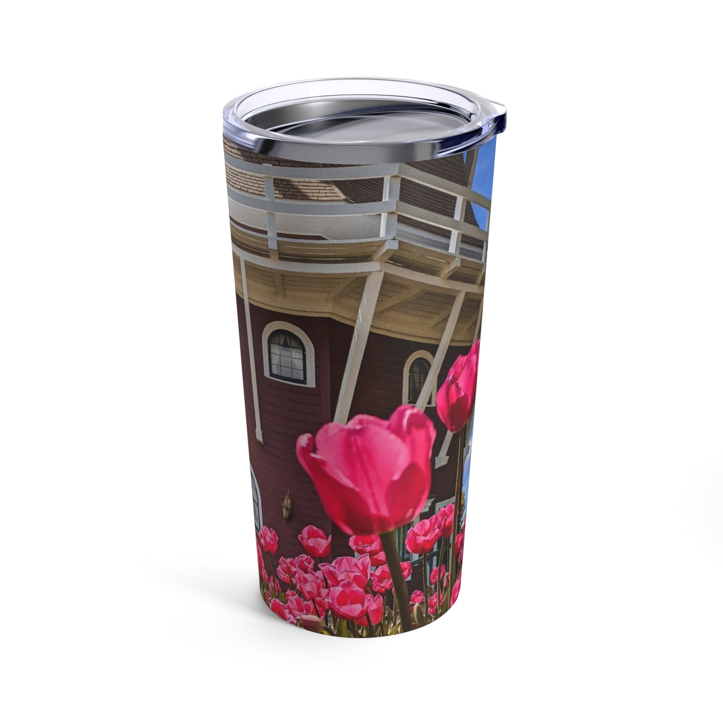 Windmill Pink Tulips Tumbler 20oz (SP Photography Collection) PINK