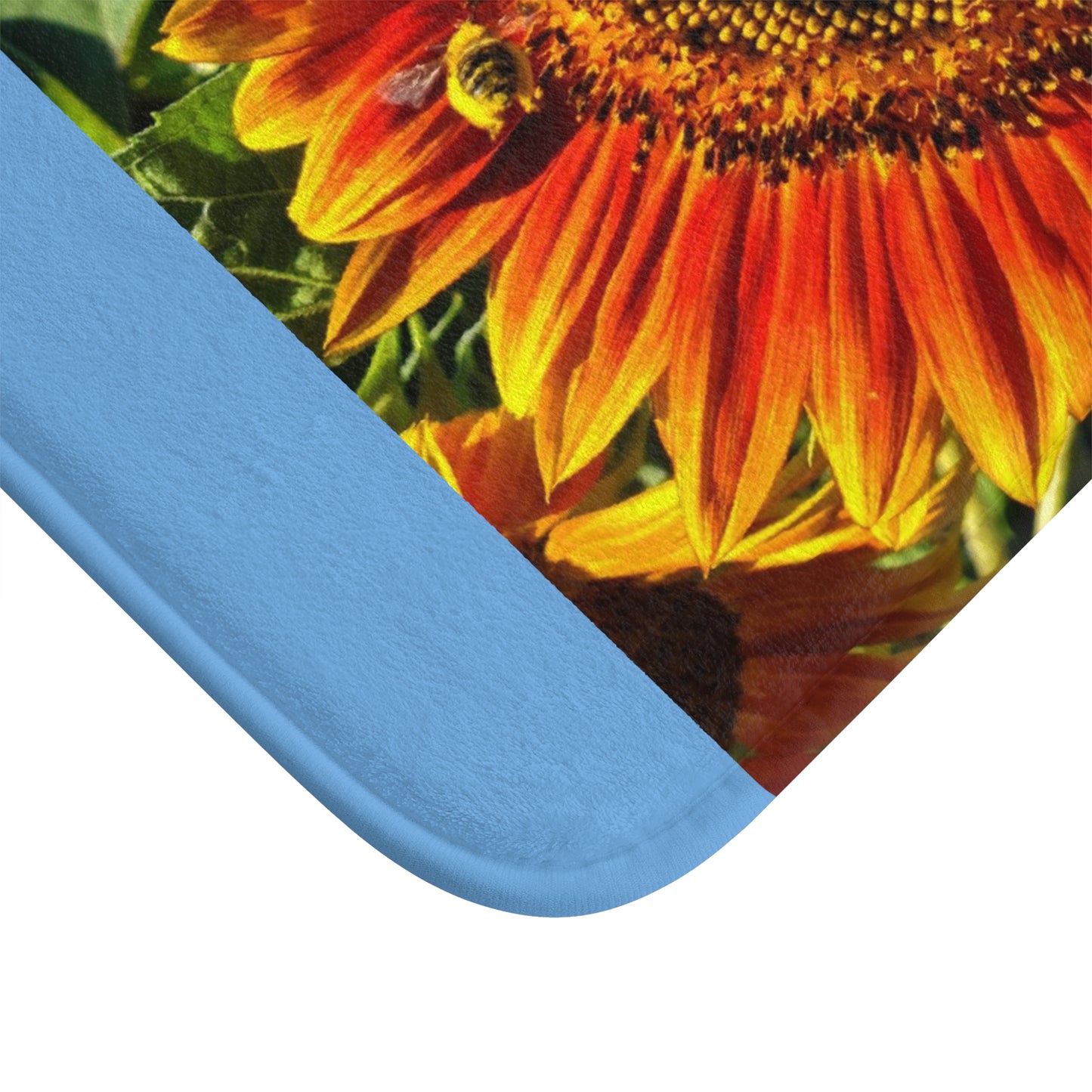 Bumble Bee Sunflower Bath Mat (Enchanted Exposures By Tammy Lyne)