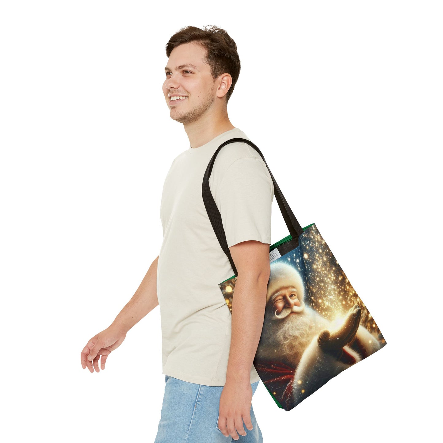 Santa Magic Tote Bag (ai B & J Collections) GREEN