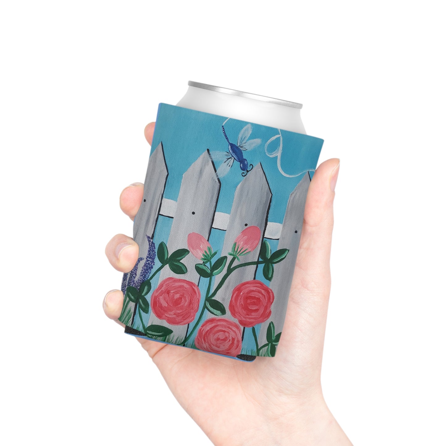 Spring is in the air Regular Can Cooler Sleeve (Brookson Collection) BLUE