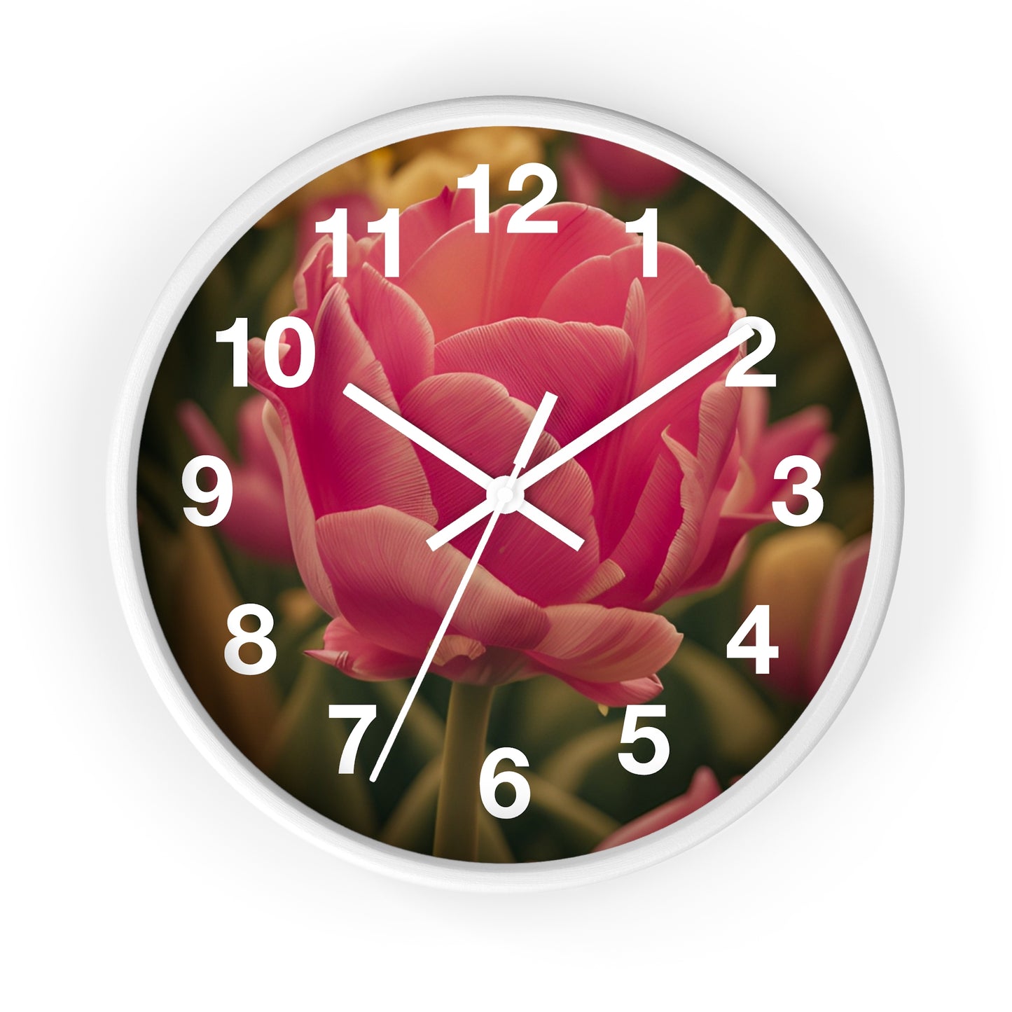 Pink Buttercup Clock (SP Photography Collection)