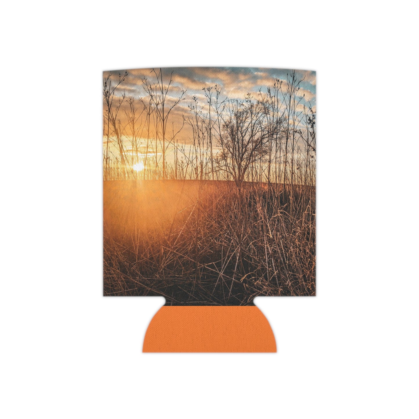 Cloudy Sunset Can Cooler Sleeve (SP Photography Collection) ORANGE