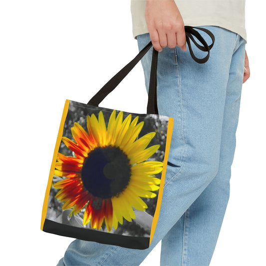 Mixed Sunflower Butterfly Tote Bag (Enchanted Exposures By Tammy Lyne) YELLOW