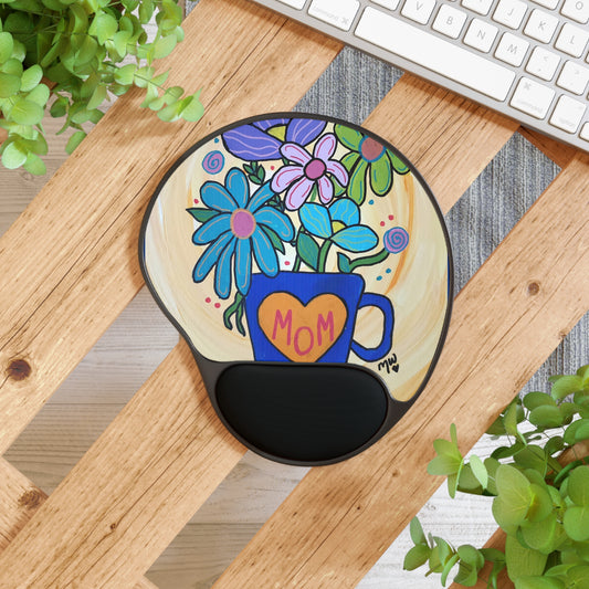 For Mom Mouse Pad With Wrist Rest (Mothers Day Collection)