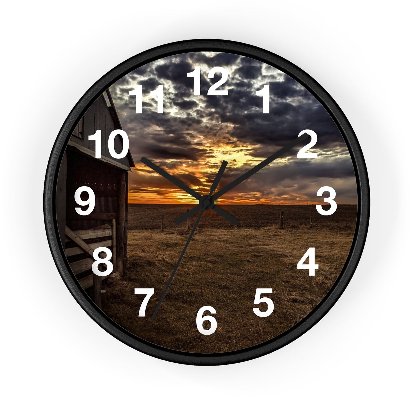 Gray Skies Wall Clock (SP Photography Collection)