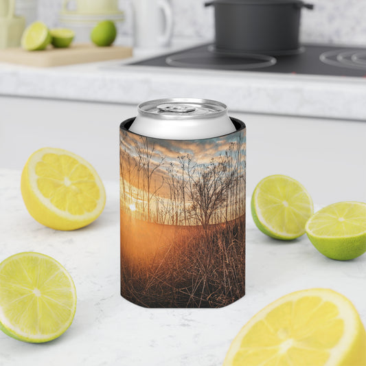 Cloudy Sunset Can Cooler Sleeve (SP Photography Collection) ORANGE