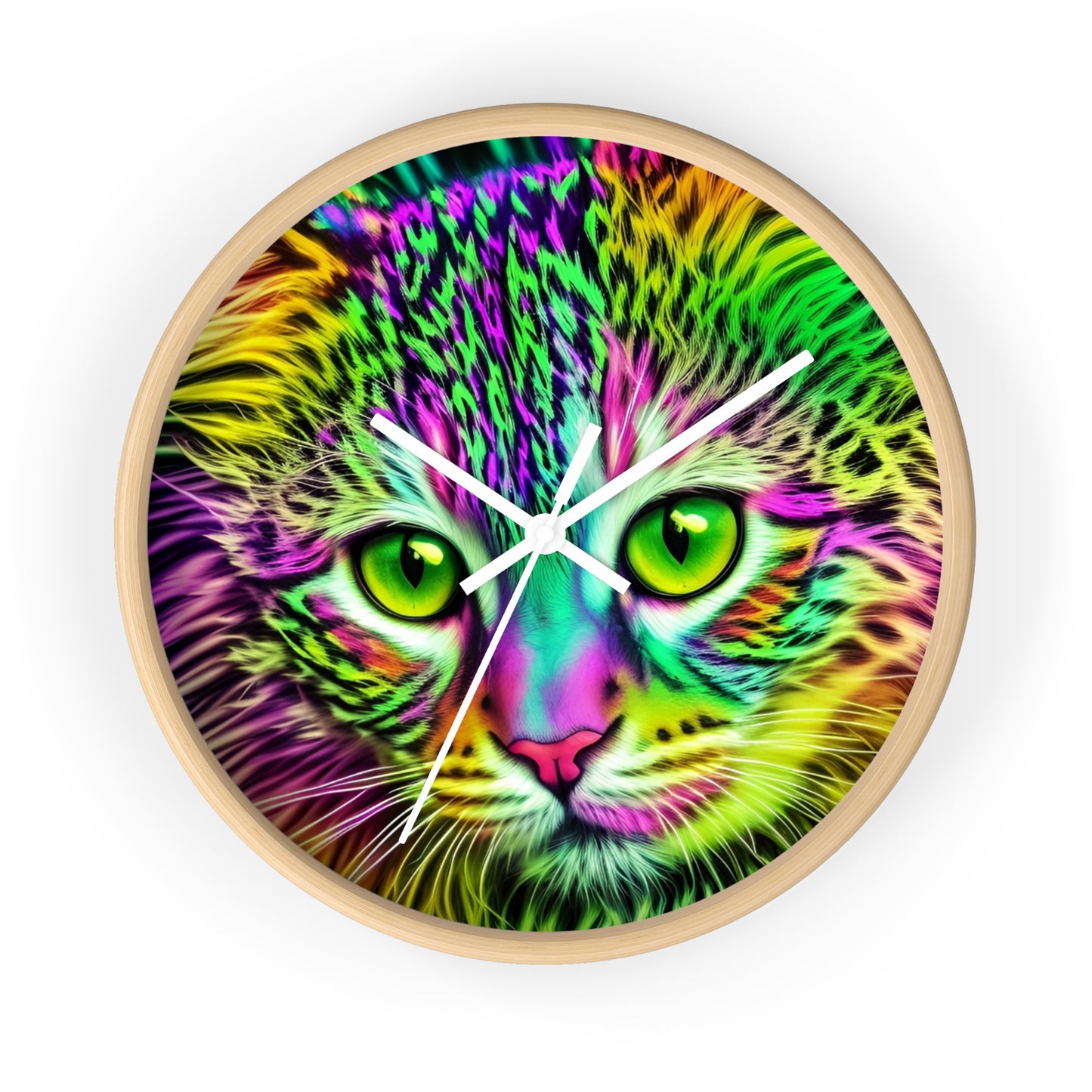 Colorful Kitty Clock (SP Photography Collection)